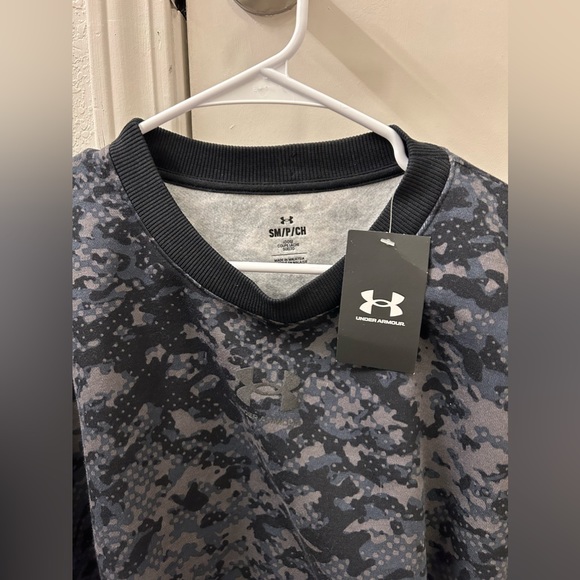 🍁NWT Under Armour Rival Fleece Camo Crew - Picture 4 of 11